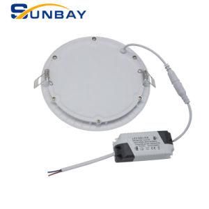 Indoor 6W 12W 18W 24W Round Silm LED Panel and Square SMD2835 Small LED Panel Light Slim LED Downlight