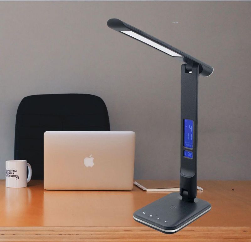 LED Table Lamp with Wireless Charging Function for Phone and Watch