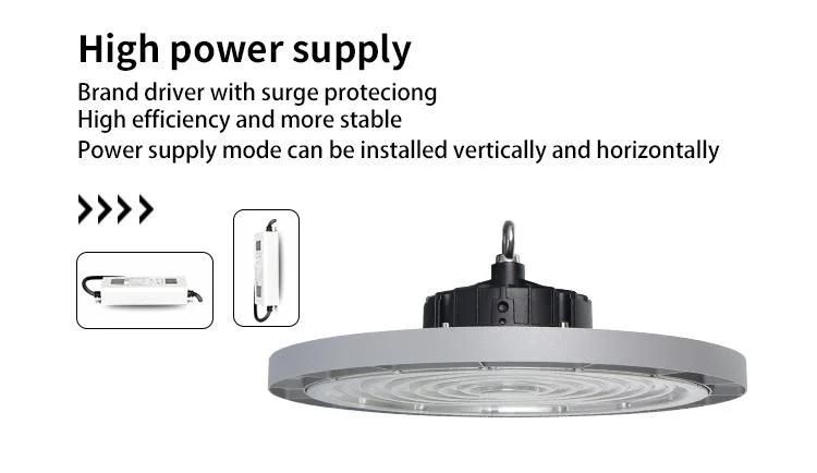 Adjustable Linear Industrial Waterproof New Design Outdoor Highbay Light 100W 150W 200W UFO LED High Bay Light