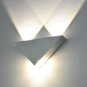 Modern LED Wall Lamp 3W Aluminum Body Triangle Bathroom Lighting Lamp Luminaire Wall Light for Home Bedroom Wall Sconce