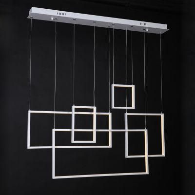 Modern Cube Aluminium LED Pendant Light Chandelier Squares