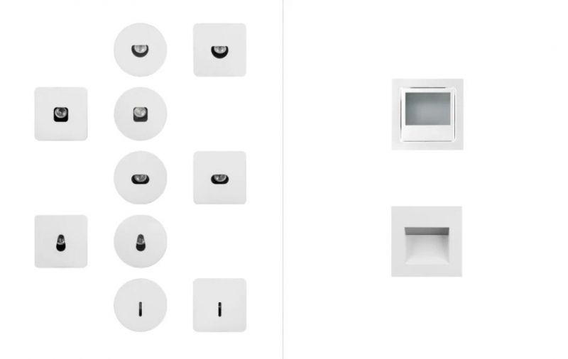 IP44 Recessed Luminaires Wall Step Light Indoor Lights LED 1W/3W Light Wall Light