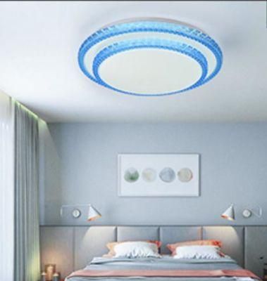 New Luxury Intelligent Control Round Bedroom Modern Dimmable Smart LED Ceiling Light