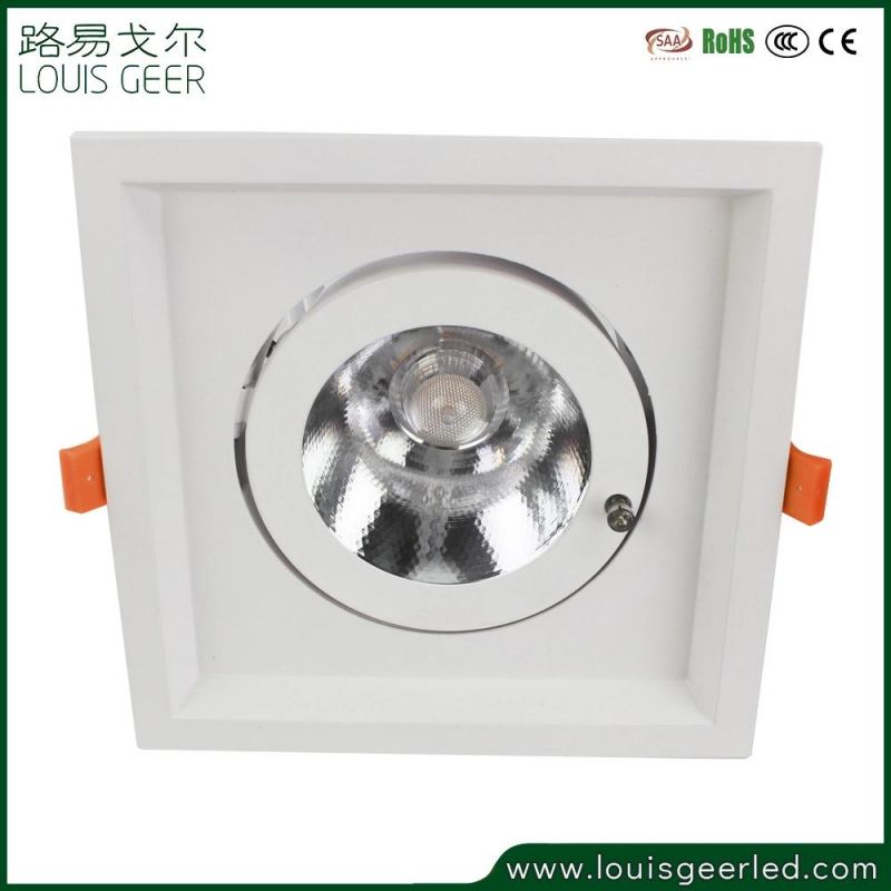 Popular Trend Home Hotel Indoor 30W Ceiling Aluminum COB Square Embedded LED Spot Light