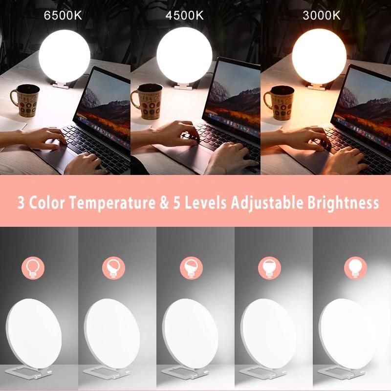 LED Light Therapy Lamp, Ultra-Thin UV-Free 10000 Lux Therapy Light Lamp