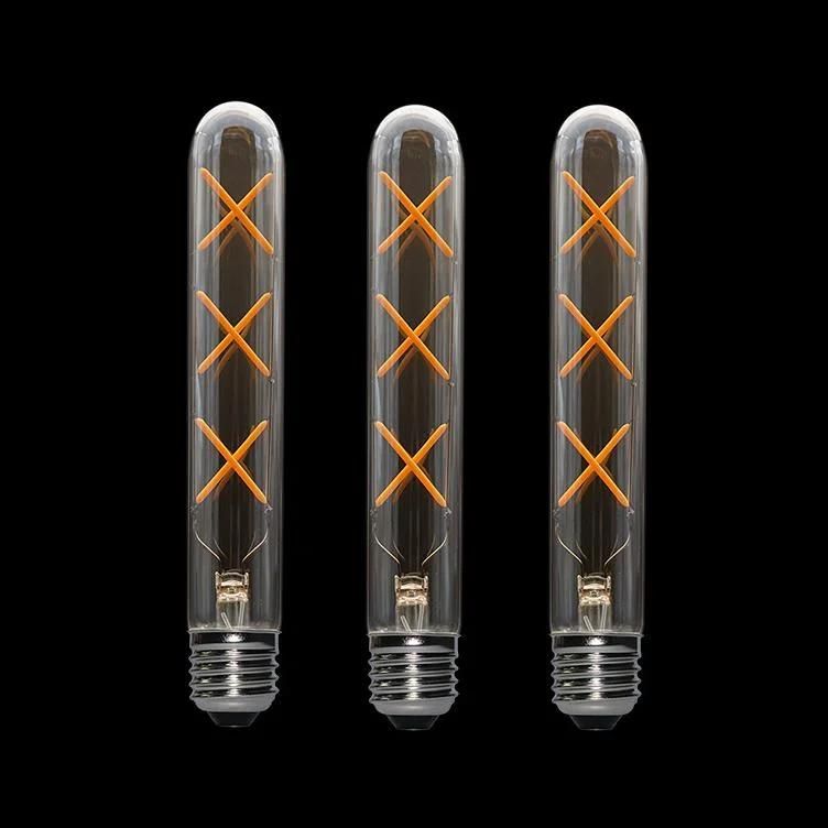LED Filament Tube Bulb T30 Tubular Bulb Edison Antique Style Decorative Vintage Lamp