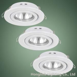 White Adjustable GU10/MR16 Halogen LED Recessed Ceiling Downlight of Light Fixture