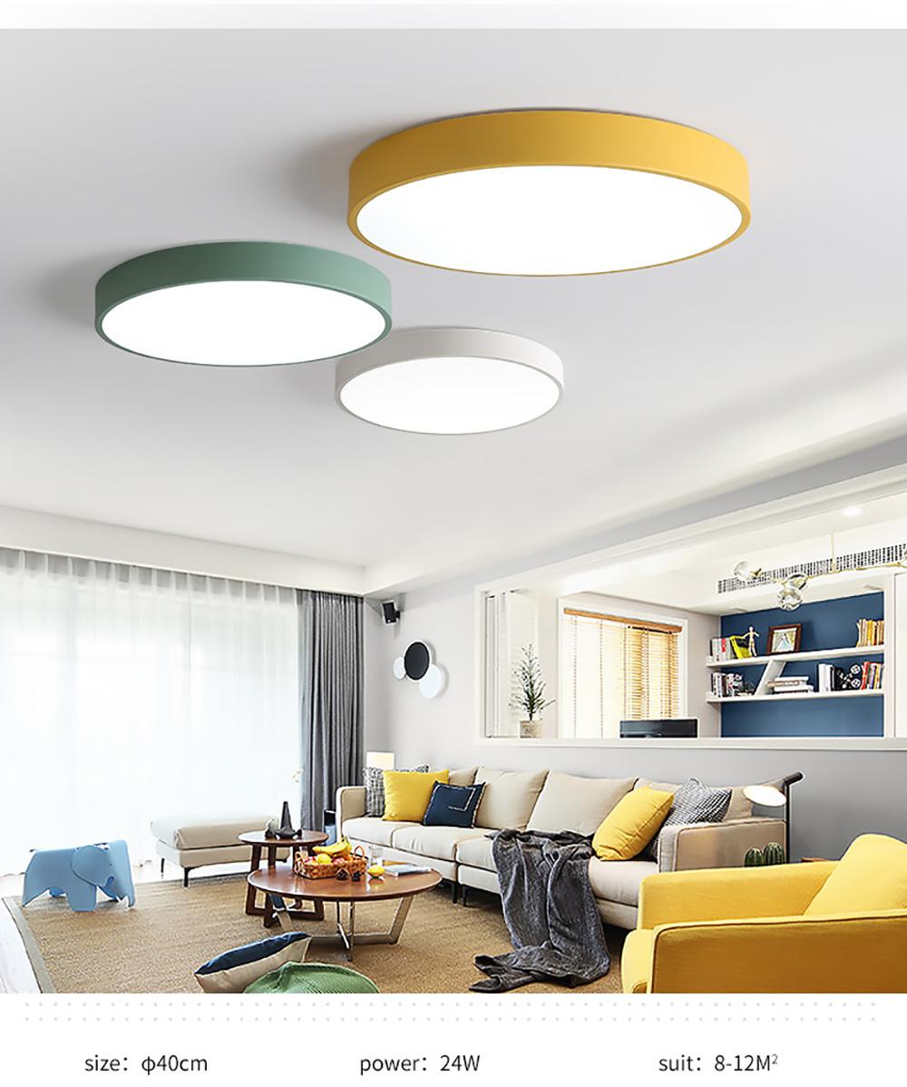 Different Colors Hot Selling Room Decoration LED Ceiling Lamp Light