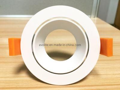 Round Aluminum Recessed Ceiling Fixtures LED Downlight Frame MR16 Frame