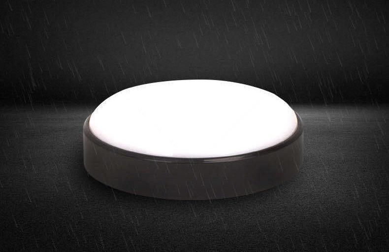 Moisture-Proof Insect-Proof and Dust-Proof Outdoor Garden Ceiling Lights Waterproof Anti-Mosquito Wall LED Lamp 12W 15W Round Oval Shape