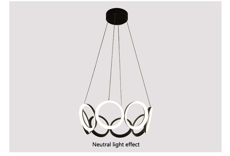 Hot Selling Indoor Modern Simple Lighting Energy Saving Luxury LED Hanging Pendant Lamp