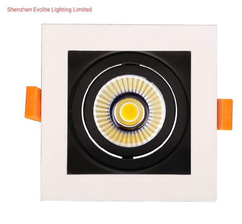 LED Downlight Housing Square LED Downlight Module Mounting Rings with CE