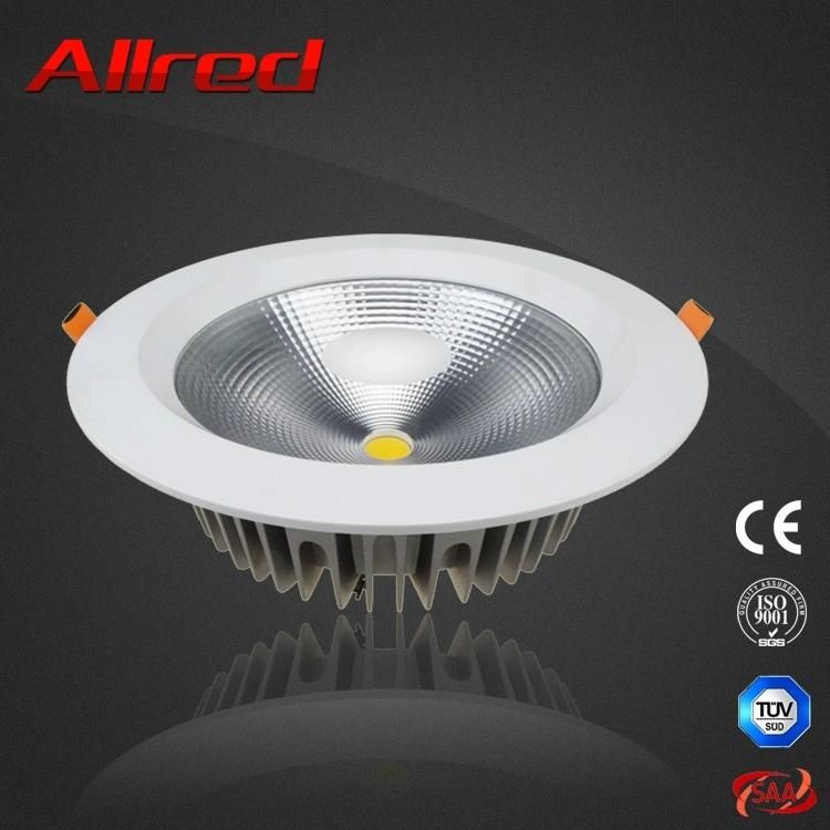 Supermarket Lighting COB Round Dimmable Surface Mounted Recessed LED Downlight