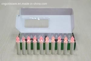 Battery Operated LED Candle with Remote Control and Clps