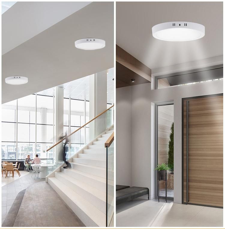 Round 5 Years Warranty Aluminum Surface Acrylic LED Panel Light