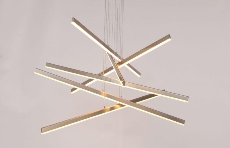 Masivel Lighting Modern Linear Aluminum LED Pendant Light LED Chandelier Light