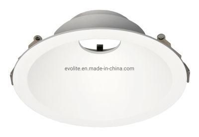 White Color Aluminum Downlight Frame Cut out 140mm Round MR16 GU10 Spot Light Fitting RF25