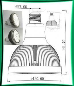 PAR38 LED Lamp with Dimmer and 85-265V Working Voltage (LC-DM 9-12W)