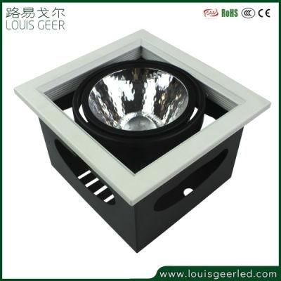 High Lumen Adjustable Anti-Glare Recessed 12W 15W LED Grille Light