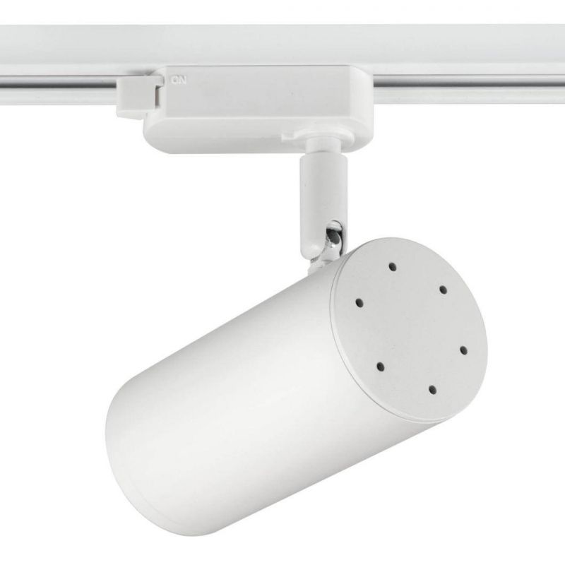 Flicker-Free LED Track Lighting Aluminum Modern Black/White GU10 Spot Light Housing for Shop