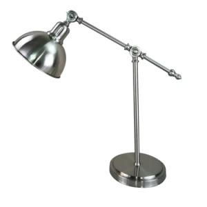 Adjustable Iron Desk Lamp Modern Satin Nickel Table Lamp for Office Hotel