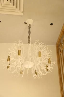 Masivel White Nordic Luxury Chandelier Decorative LED Pendant Light