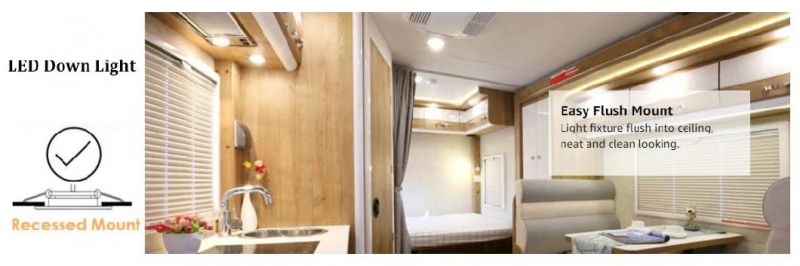 Boat RV Interior Cabinet Lighting 24V Aluminum Blue White Marine LED Ceiling Light