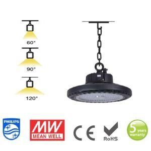 5 Years Warranty Chips LED High Bay Lighting Waterproof UFO LED High Bay Light 100W 150W 200W