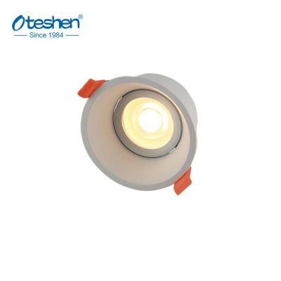 Aluminum GU10/MR16 Down Light Fixture Round Recessed Ceiling Light Frame Gu5.3 Adjustable Down Light Housing