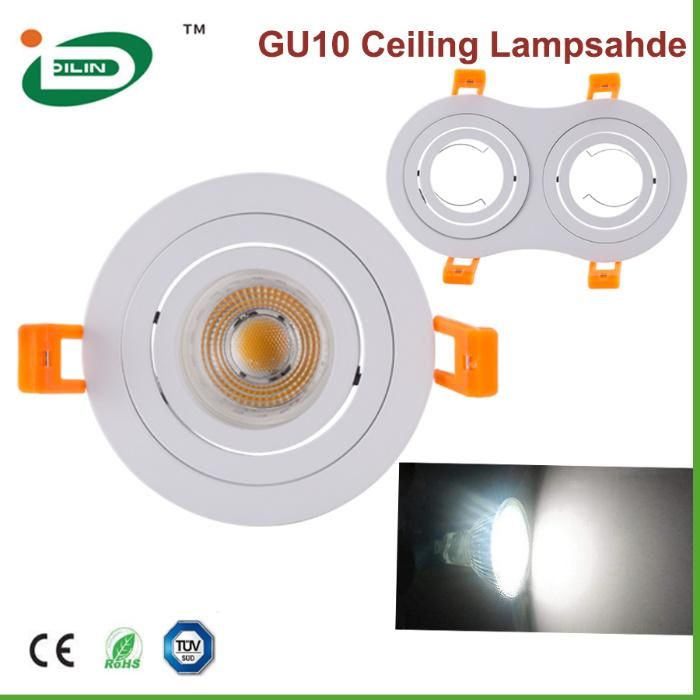 IP65 Round LED GU10 Waterproof Residential Style Trimless Recessed LED Ceiling Lamp