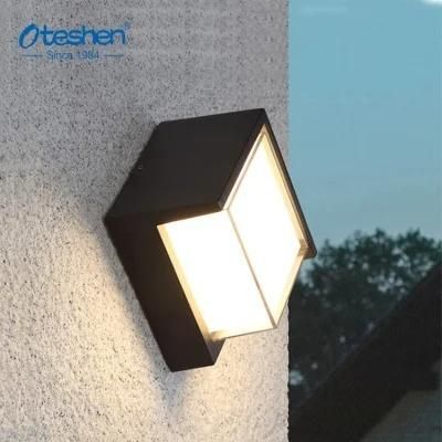 IP65 Waterproof PC Outdoor Garden Wall Light Square 7 LED Wall Lamp