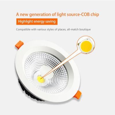 Recessed Downlight Cool White 15W LED Ceiling Down Light for Shopping Mall LED Down Light