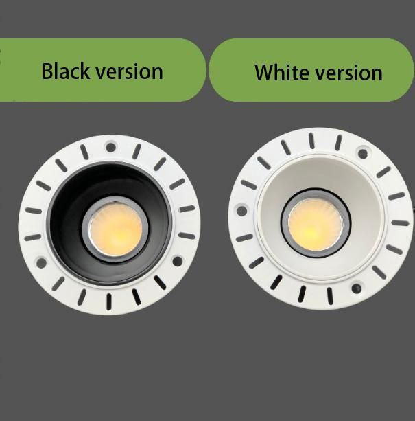 IP54 Integrated Bezel-Less Embedded White/Black Ceiling Light