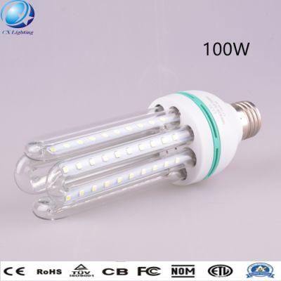 100W E27 6u Highlight Clear Milky Glass U Shape LED Energy Saving Lamp