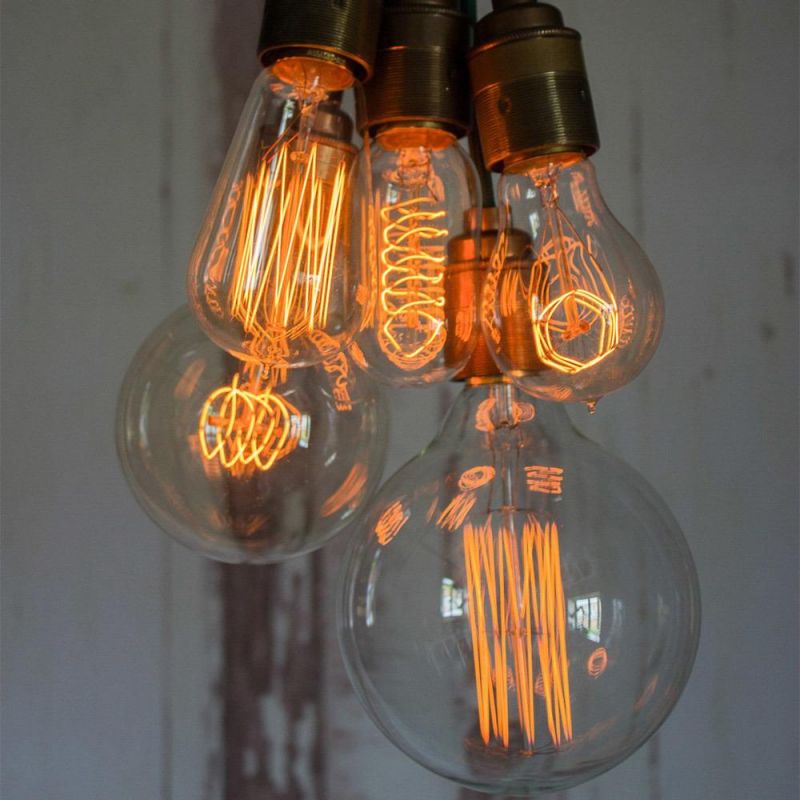 Retro LED Edison Bulb E14 E27 St64 T30 Incandescent Bulbs Filament Light