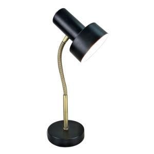 Flexible Brass Desk Lamp Black Table Lamp for Home Decoration Office