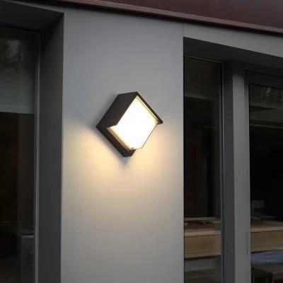 12W Square PC Waterproof Outdoor Garden LED Wall Light