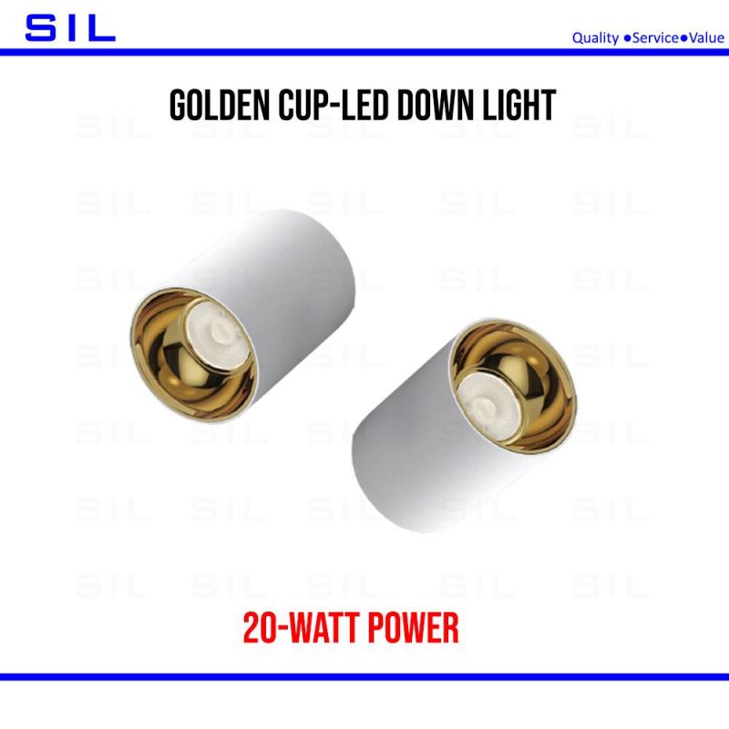 15W Waterproof Surface Mounted Downlight Square Down Light Black White Aluminum Spot Light for Hallway Corridor Gallery