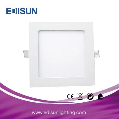 Ce/RoHS 9W Round/Square Ceiling LED Panel Light for Indoor