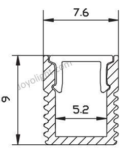 Linear Aluminum LED Profile (7*9mm)