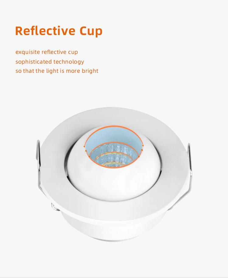 Recessed Rotated LED Under Cabinet Light LED Mini Downlight LED Spotlight 431