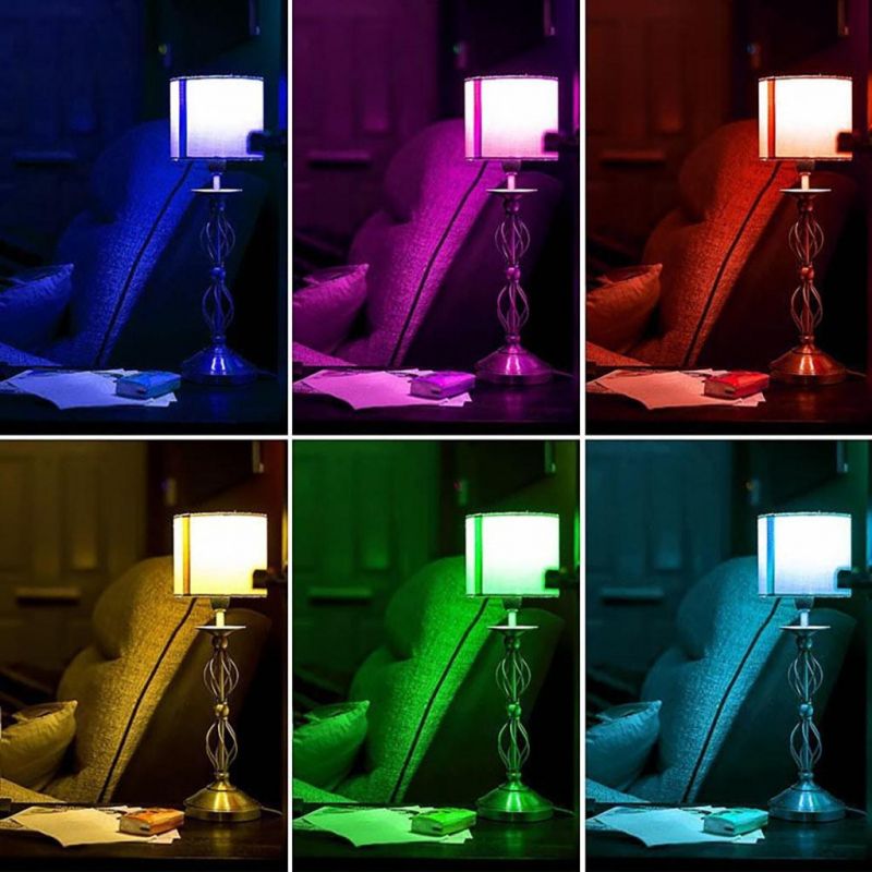 RGB Color Changing Light Bulbs with Remote, Dimmable 40 Watt Equivalent Warm White, E27 E26 B22 Screw Base for Home Décor, Bedroom, Stage, Party and More