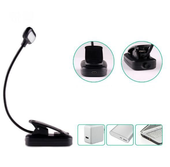 LED Reading Light USB Rechargeable Clip Book Light