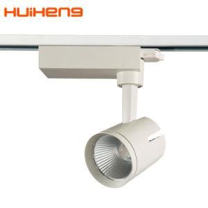 40W Aluminium White 3000K LED COB Track Spot Light for Shop