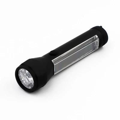 Goldmore10 Solar Rechargeable LED Flashlight Made by Strong ABS Plastics