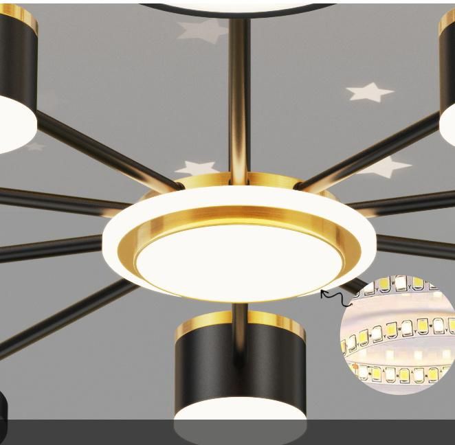 2022 Popular Modern LED Chandelier Star Shining Pendant Lamp Living Room Modern LED Ceiling Light