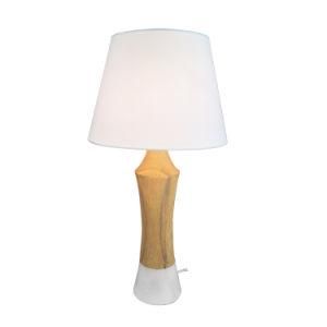 E14 Fabric Lamp Shade Wooden Desk Lamp Modern Table Lamp for Living Room Bedroom