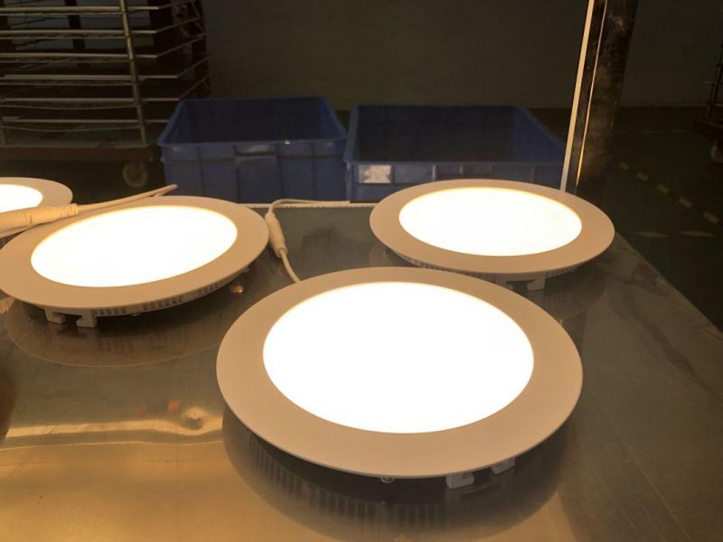 8W LED Round Panel Light for Home Supermarket Office Lighting