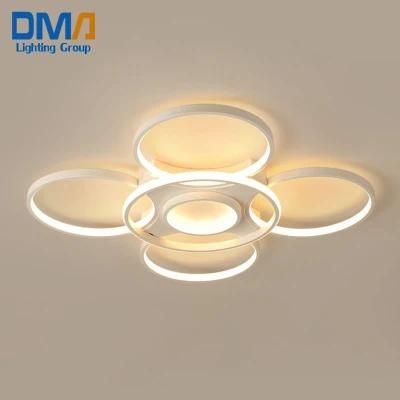 2021 New Modern Round Ring LED Ceiling Lamparas De Techo for Living Room Dimming