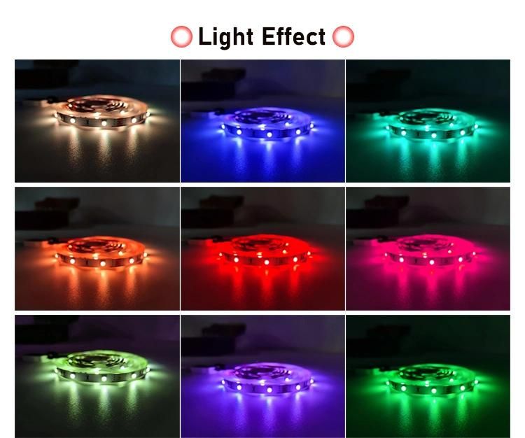 Factory Supply RGB 5050 5V LED Strip Lights for Living Room